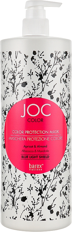 Маска для волос "Стойкость цвета" с абрикосом и миндалем - Barex Joc Color Protection Mask Blue Light Shield — фото N2