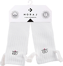 Прикольні шкарпетки з магнітними ручками csl 250-404, білі - Moraj — фото N1