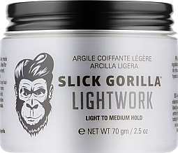 Духи, Парфюмерия, косметика Глина для укладки волос средней фиксации - Slick Gorilla Lightwork