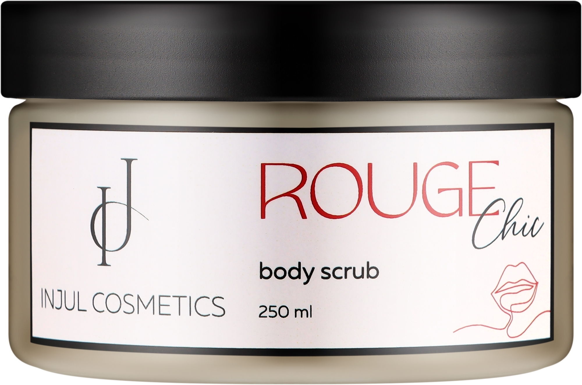 Парфюмированный сахарный скраб для тела - Injul Cosmetics Rouge Chic Body Scrub — фото 250ml