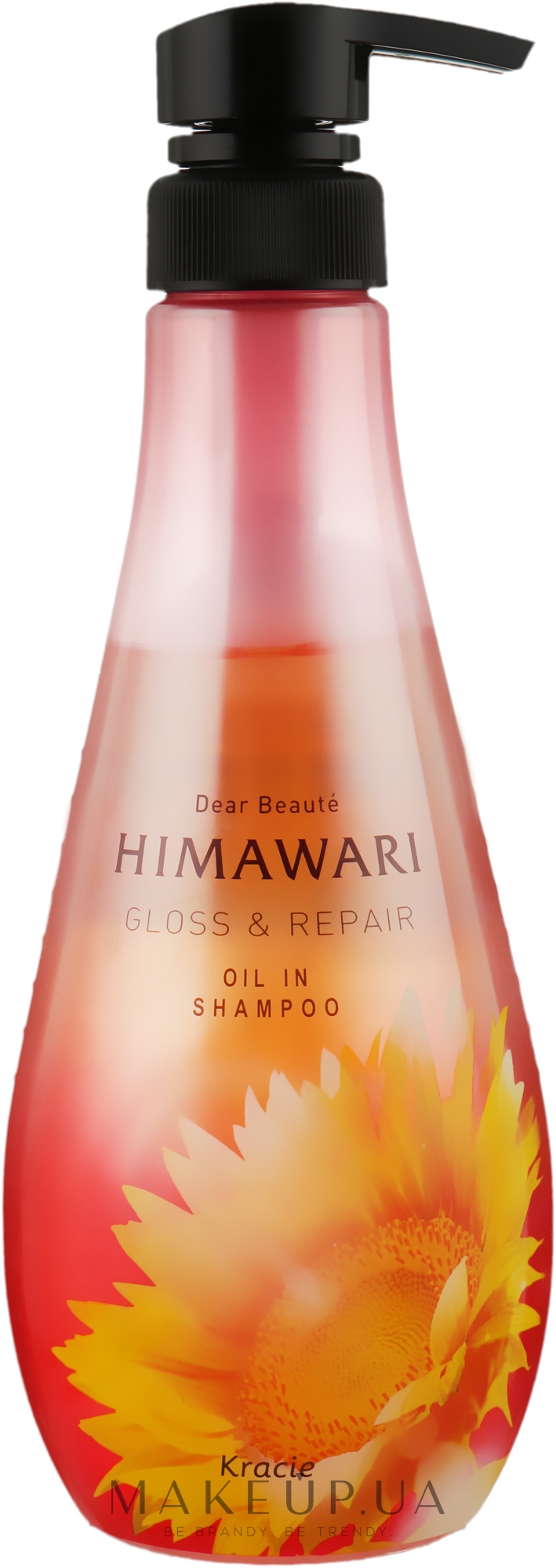 Шампунь для волосся, відновлювальний - Kanebo Dear Beaute Himawari Gloss & Repair Oil-In Shampoo — фото 500ml