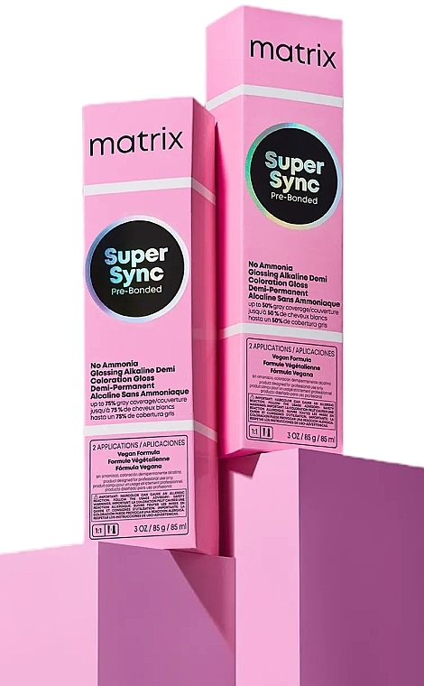 Безаміачний барвник на лужній основі - Matrix Super Sync Pre-Bonded — фото N2