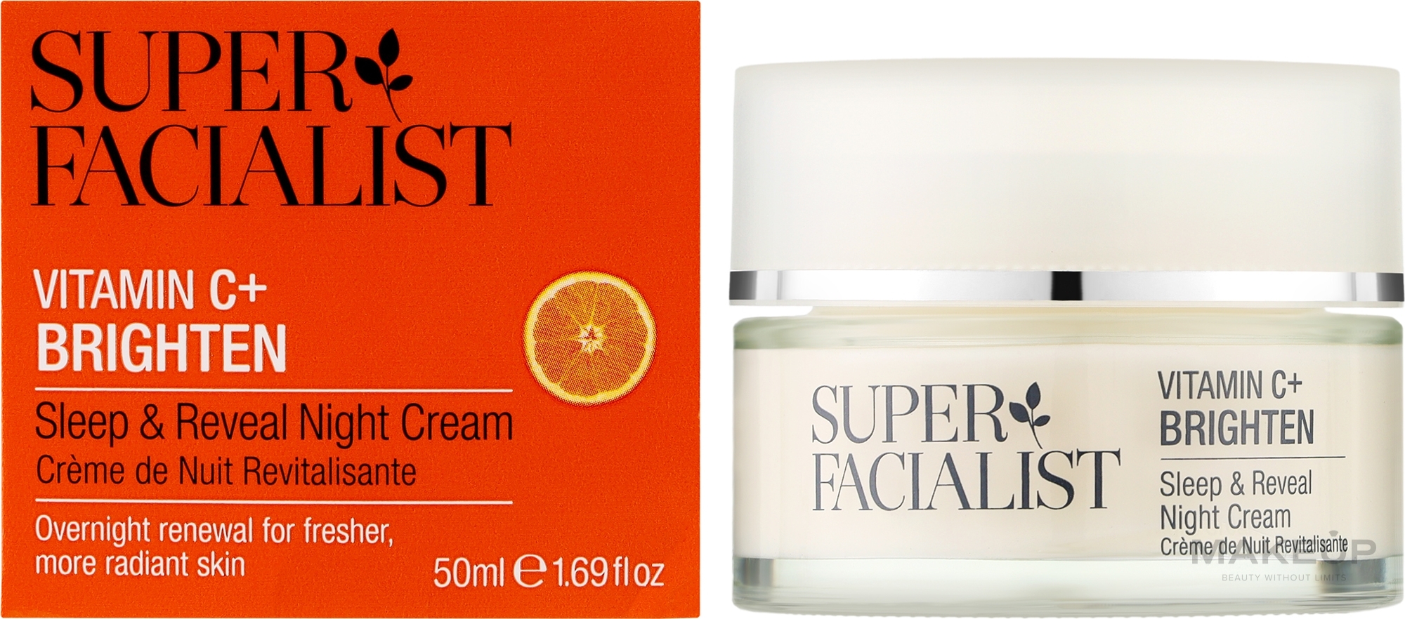 Крем ночной с витамином С для лица - Super Facialist Vitamin C+ Brighten Sleep & Reveal Night Cream — фото 50ml