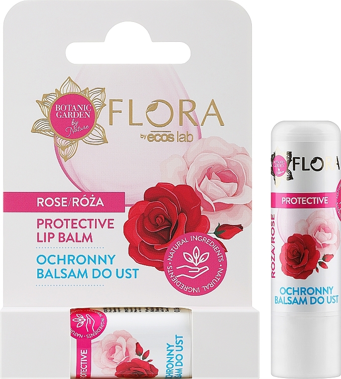 Бальзам для губ "Роза" - Vis Plantis Flora Protective Lip Balm — фото N2