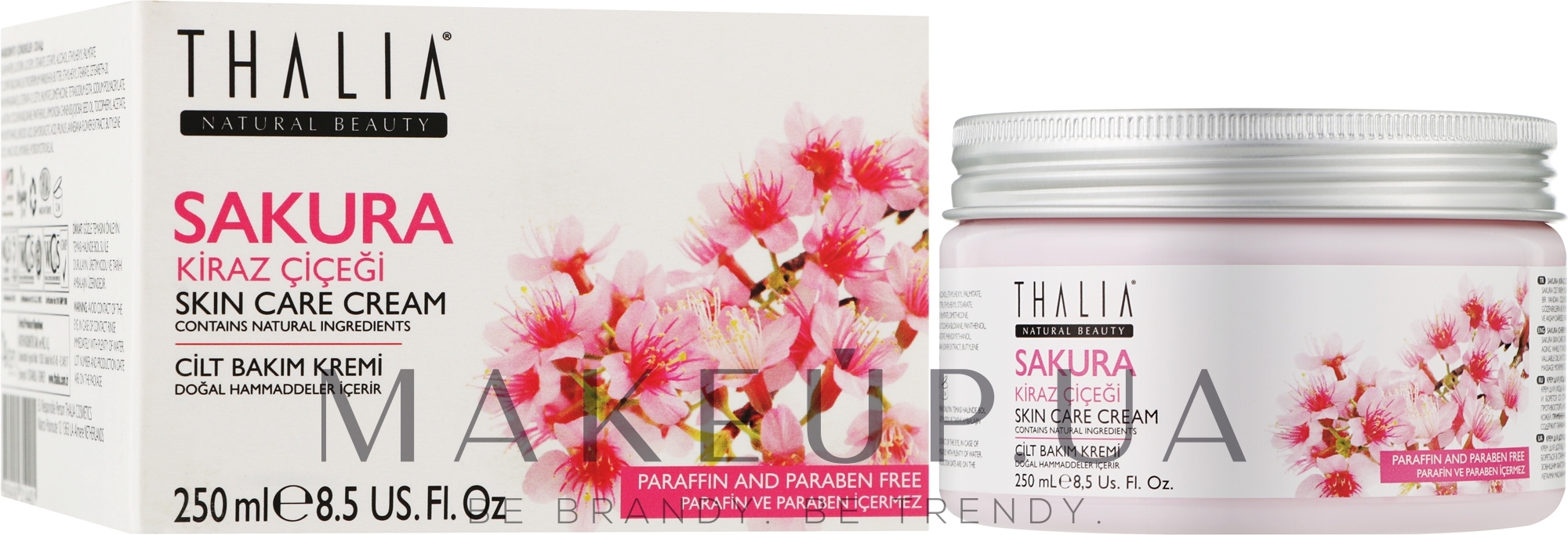 Крем для обличчя та тіла з екстрактом квітів сакури - Thalia Sakura Skin Care Cream — фото 250ml
