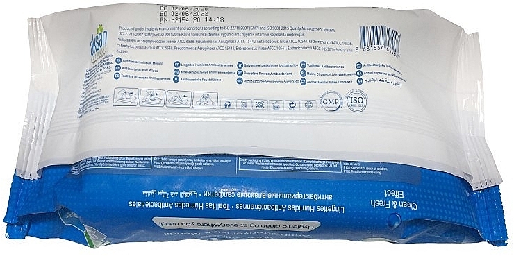 Антибактериальные влажные салфетки, 100 шт - Aksan Deep Fresh Antibacterial Wet Wipes — фото N3