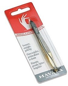 Пинцет прямой - Mavala Manicure Straight Tweezer Gold — фото N1