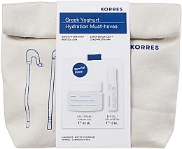 Духи, Парфюмерия, косметика Набор - Korres Greek Yoghurt Hydration Must-haves (f/cr/40ml + eye/gel/15ml)