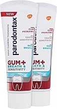 Набор - Parodontax Gums + Breath & Sensitive Teeth Toothpaste Duo (toothpaste/2x75ml) — фото N1