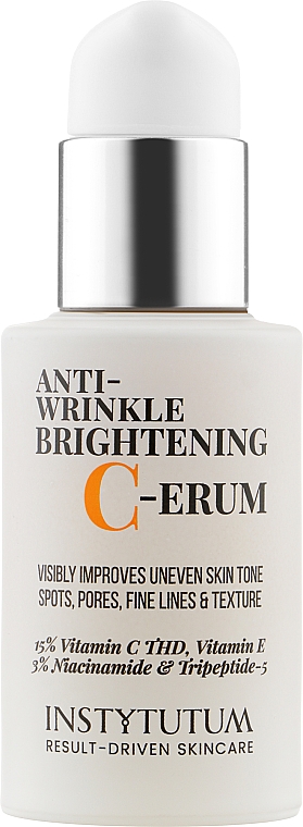 Освітлювальна сироватка проти зморшок - Instytutum Anti-Wrinkle Brightening C-Erum — фото N1