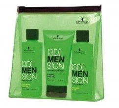 Духи, Парфюмерия, косметика Набор - Schwarzkopf Professional 3D Men Travelkit (shm/100ml + ser/100ml + gel/75ml)