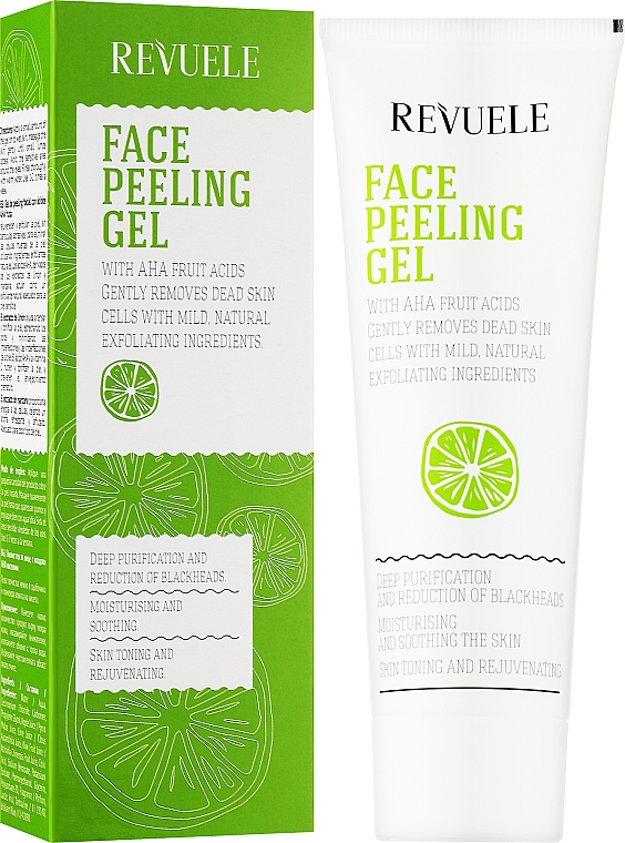 Гель-пилинг для лица - Revuele Face Peeling Gel with AHA Fruit Acids — фото N2