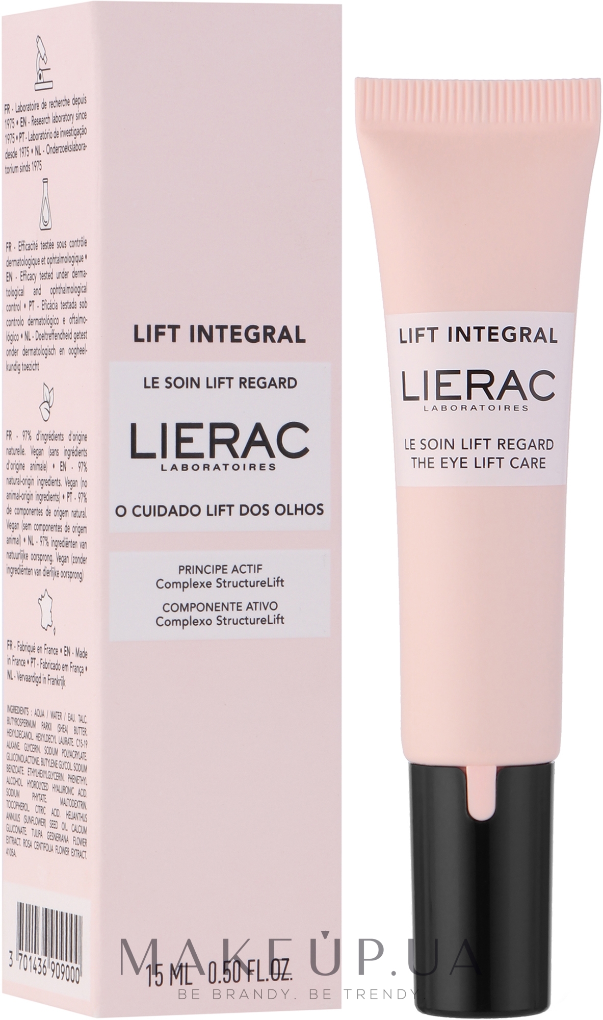 Крем для шкіри навколо очей - Lierac Lift Integral The Eye Lift Care — фото 15ml