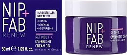 Крем для лица омолаживающий, ночной с ретинолом 3% - NIP + FAB Retinol Fix Overnight Cream 3% — фото N2