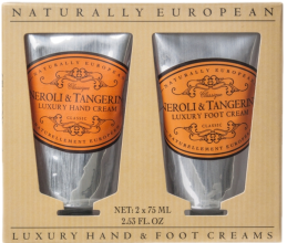 Духи, Парфюмерия, косметика Набор "Нероли и мандарин" - Naturally European Neroli & Tangerine Luxury Hand And Foot Cream Gift Set (hand/cr/75ml + foot/cr/75ml)