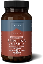 Пищевая добавка "Спирулина и хлорелла", в капсулах - Terranova Spirulina & Cholrella — фото N1