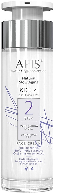 Зміцнювальний крем для обличчя - APIS Professional Natural Slow Aging Step 2 Strengthened Skin Face Cream — фото N1