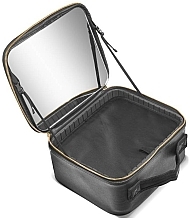 Косметичка - Gillian Jones Map Large Luxury Makeup Box Black — фото N5