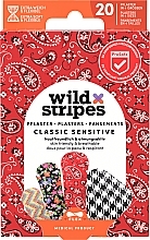Набор пластырей, 20 шт. - Wild Stripes Plasters Classic Sensitive Fashion — фото N1