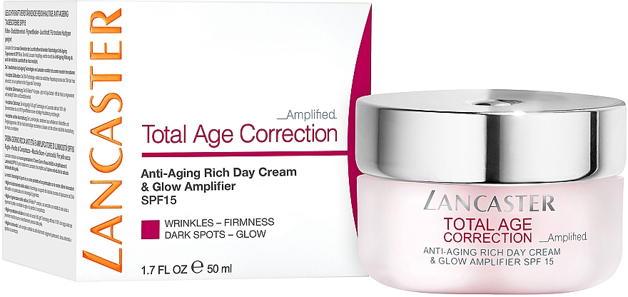 Легкий антивозрастной дневной крем - Lancaster Total Age Correction Complete Anti-Aging Light Cream SPF15 — фото N3