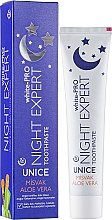 Відновлювальна зубна паста з місваком і алое вера - Unice White-Pro Night Expert Toothpaste — фото N2