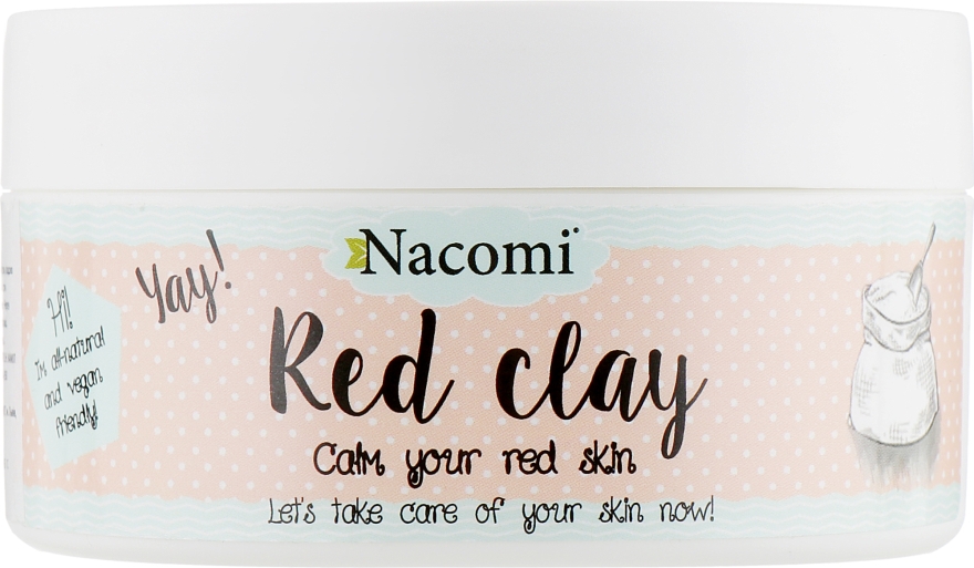 Глиняная маска для лица "Красная глина" - Nacomi Red Clay — фото N1