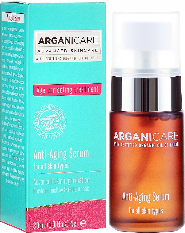 Антивозрастная сыворотка для лица - Arganicare Anti-Aging Serum — фото N2