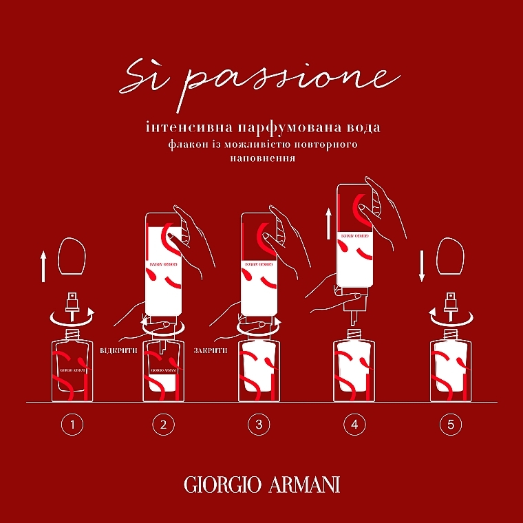 Giorgio Armani Si Passione Intense - Парфюмированная вода (сменный блок) — фото N10