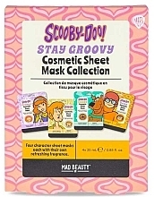 Духи, Парфюмерия, косметика Набор масок для лица - Mad Beauty Scooby Doo Stay Groovy Cosmetic Sheet Mask Collection (f/mask/4x25ml)