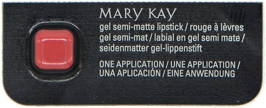 Гелевая помада для губ - Mary Kay Gel Semi-Matte Lipstick (пробник) — фото N1