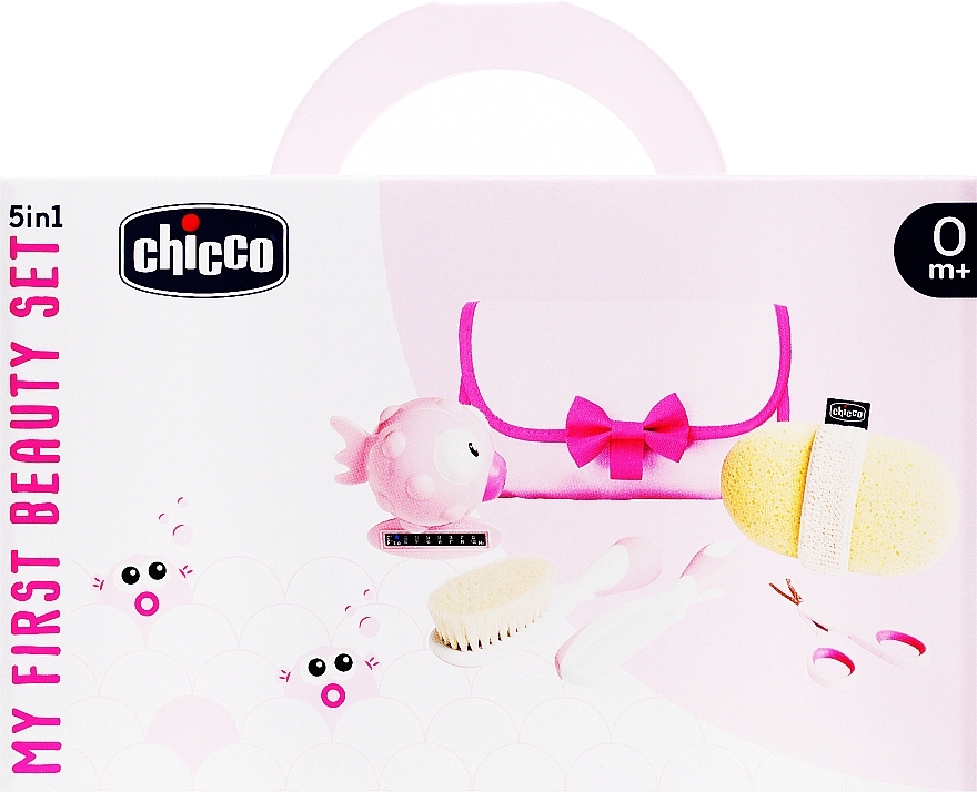 Набір туалетного приладдя для дітей, рожевий - Chicco My First Beauty Set — фото N1