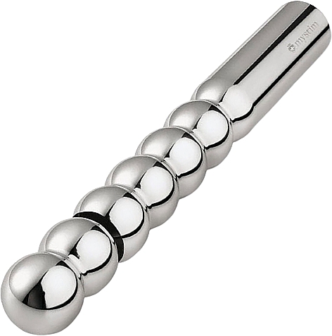 Фаллоимитатор с электростимуляцией - Mystim Ballzac Metal Electrosex Dildo Anal Probe Wand — фото N1