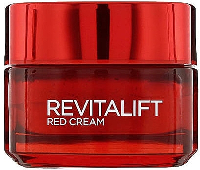 Червоний денний крем для обличчя - L`Oreal Revitalift Red Cream 40+ — фото N1