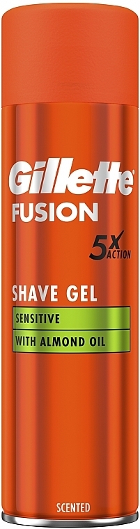 Гель для бритья для чувствительной кожи с миндальным маслом - Gillette Fusion Shave Gel Sensitive With Almond Oil — фото N2