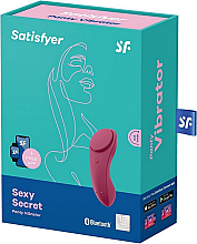 Смарт-вібратор у трусики, червоний - Satisfyer Sexy Secret Panty Vibrator — фото N3