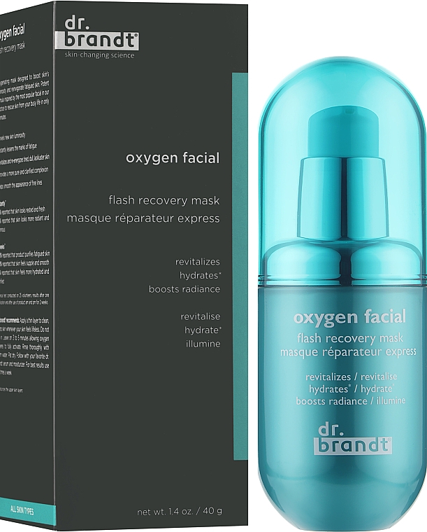 Dr. Brandt Skincare Oxygen Facial Flash Recovery Mask, 1.4 Oz.