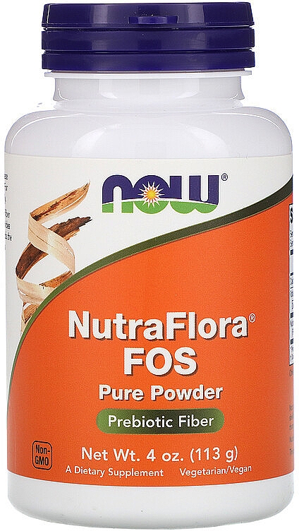 Пищевая добавка "НутраФлора ФОС", порошок - Now Foods Nutra Flora FOS Pure Powder — фото N1
