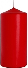 Духи, Парфюмерия, косметика Свеча цилиндрическая 70x150 мм, красная - Bispol