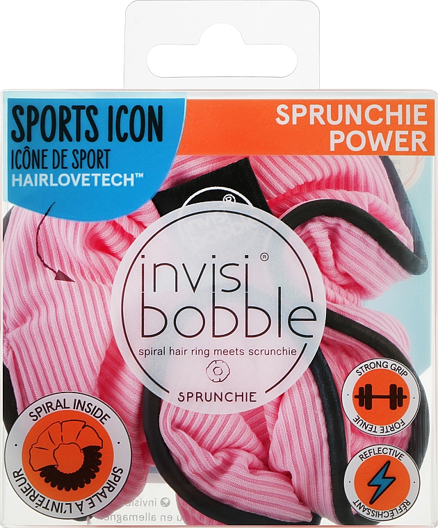 Резинка для волосся, рожева - Invisibobble Sprunchie Power Sports Icon Pink Mantra — фото N1