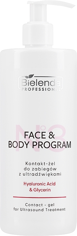 Контакт-гель для процедур із застосуванням ультразвуку - Bielenda Professional Face & Body Program Contact-Gel For Treatments — фото N1