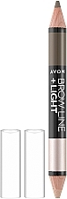 Духи, Парфюмерия, косметика Карандаш-хайлайтер для бровей - Avon Brow & Highlight Pencil