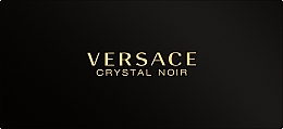 Versace Crystal Noir - Набор (edt 5 + b/l 25 + sh/g 25) — фото N1