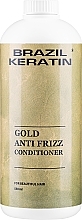 Кондиціонер з кератином для пошкодженого волосся - Brazil Keratin Anti Frizz Gold Conditioner — фото N3