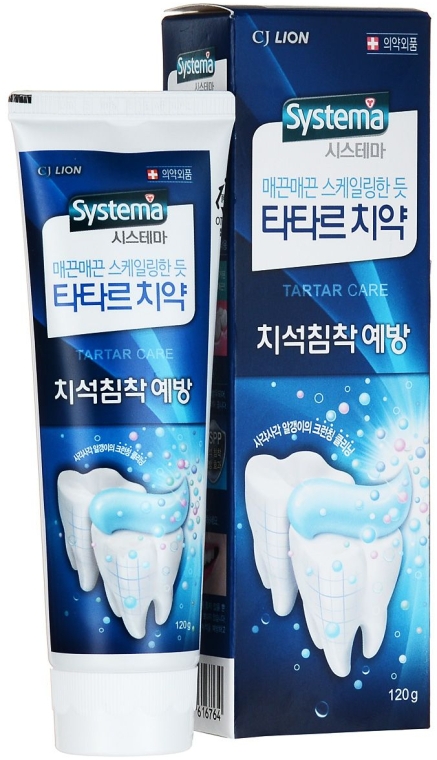 Зубная паста для предотвращения зубного камня - Cj Lion Systema Tartar Control