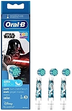 Сменные насадки для электрических зубных щеток, 3 шт. - Oral-B Kids Star Wars Extra Soft — фото N1