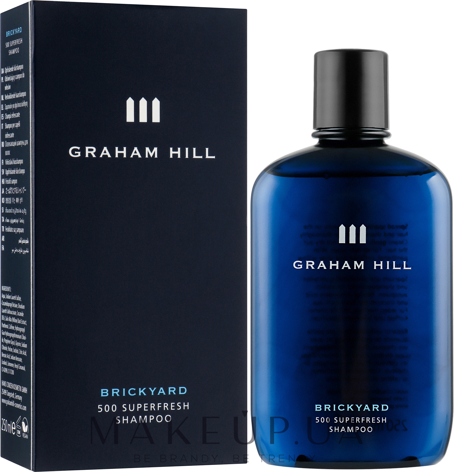 Шампунь для ежедневного мытья волос - Graham Hill Brickyard 500 Superfresh Shampoo  — фото 250ml
