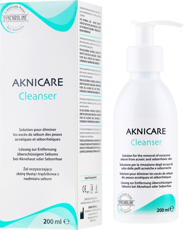 Очищувальний засіб для обличчя - Synchroline Aknicare Cleanser — фото N1