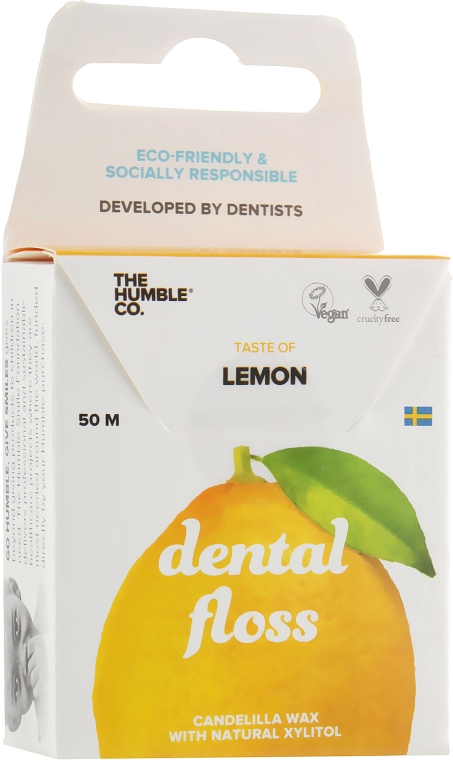Зубная нить-флосс "Лимон" - The Humble Co. Dental Floss Lemon — фото N1