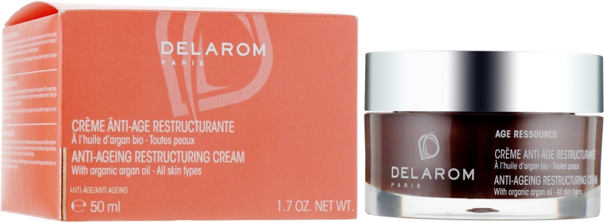 Антивозрастной крем для реструктуризации кожи - Delarom Anti-age Restructuring Cream — фото N1