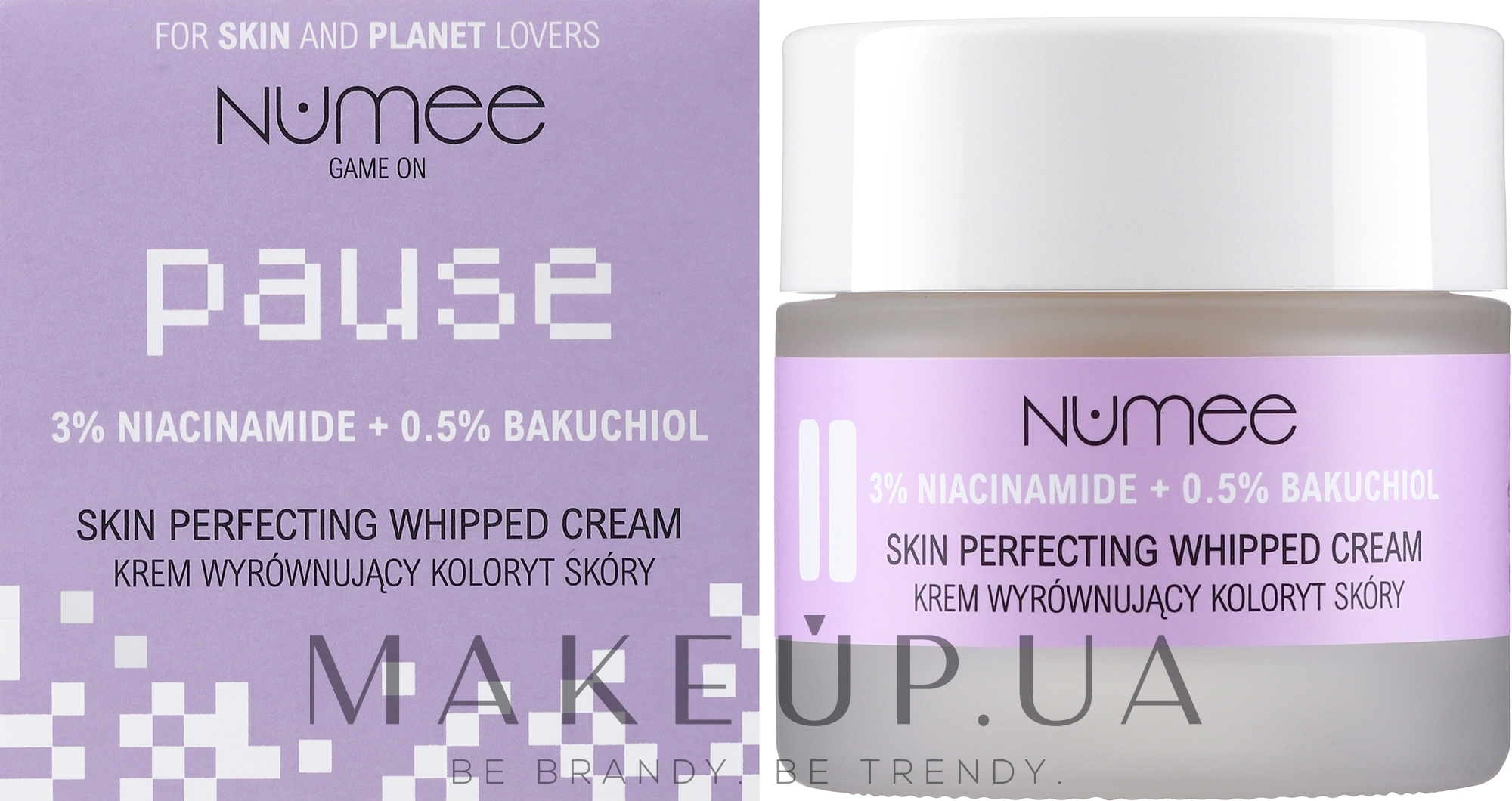 Крем для обличчя "Збиті вершки" - Numee Game On Pause Skin Perfecting Whipped Cream — фото 50ml